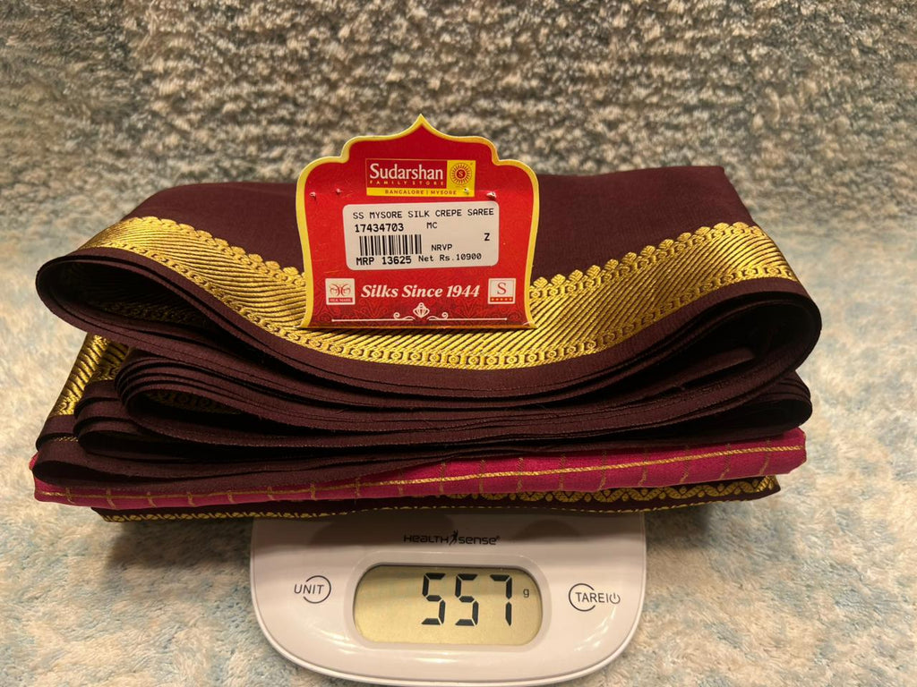 Pure Mysore Silk Saree.