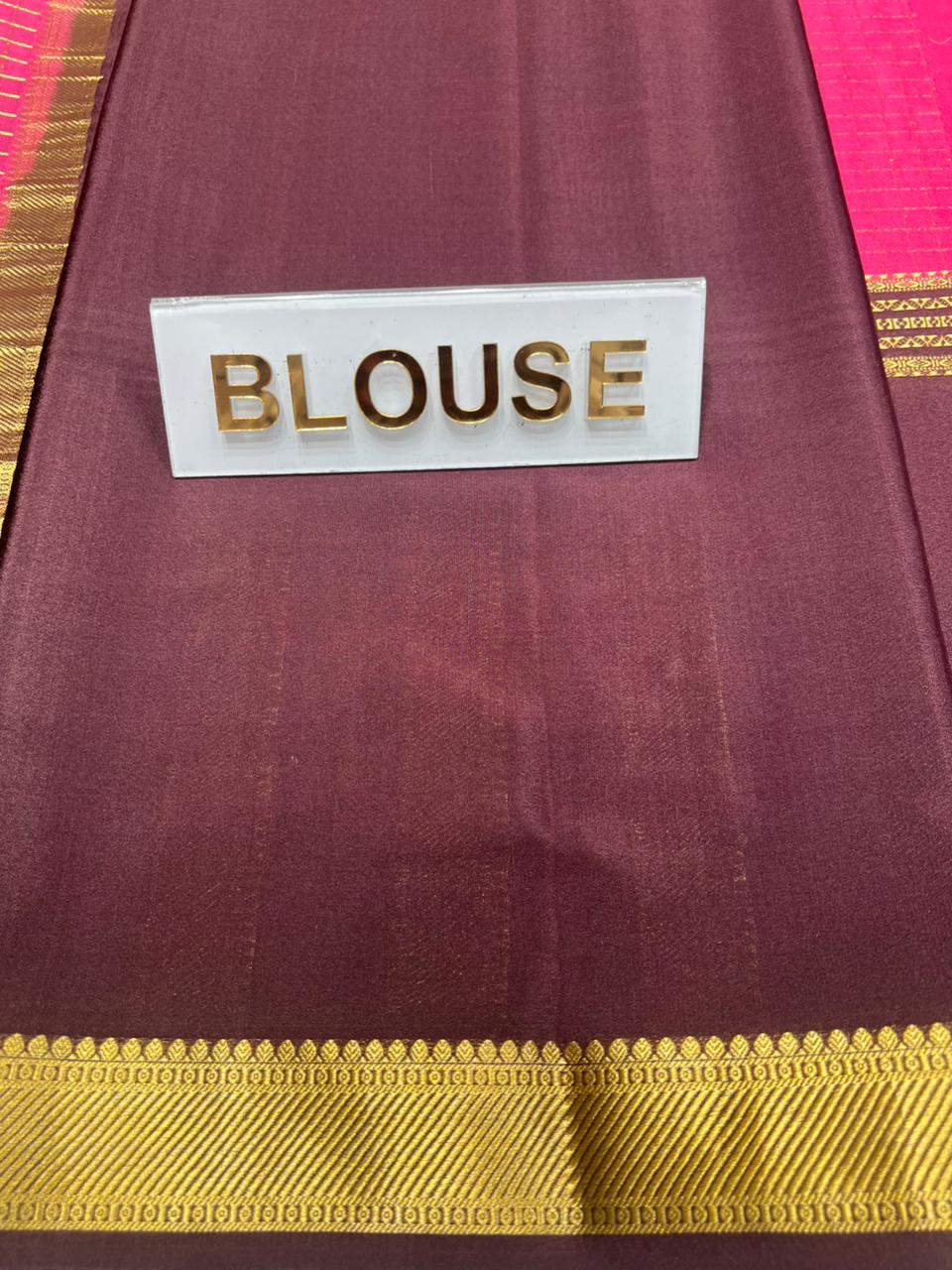 Pure Mysore Silk Saree.