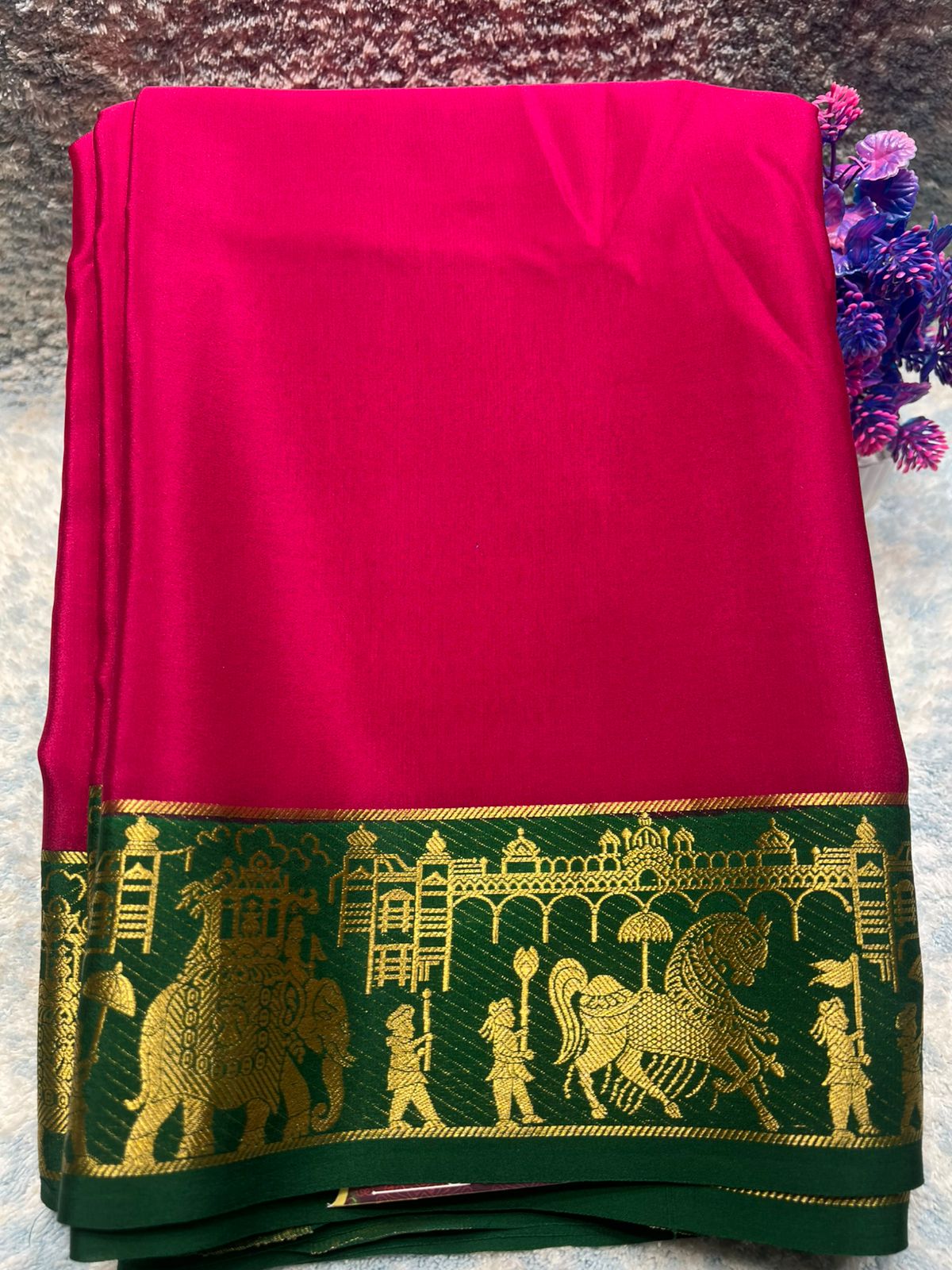 Pure Mysore Silk Saree.