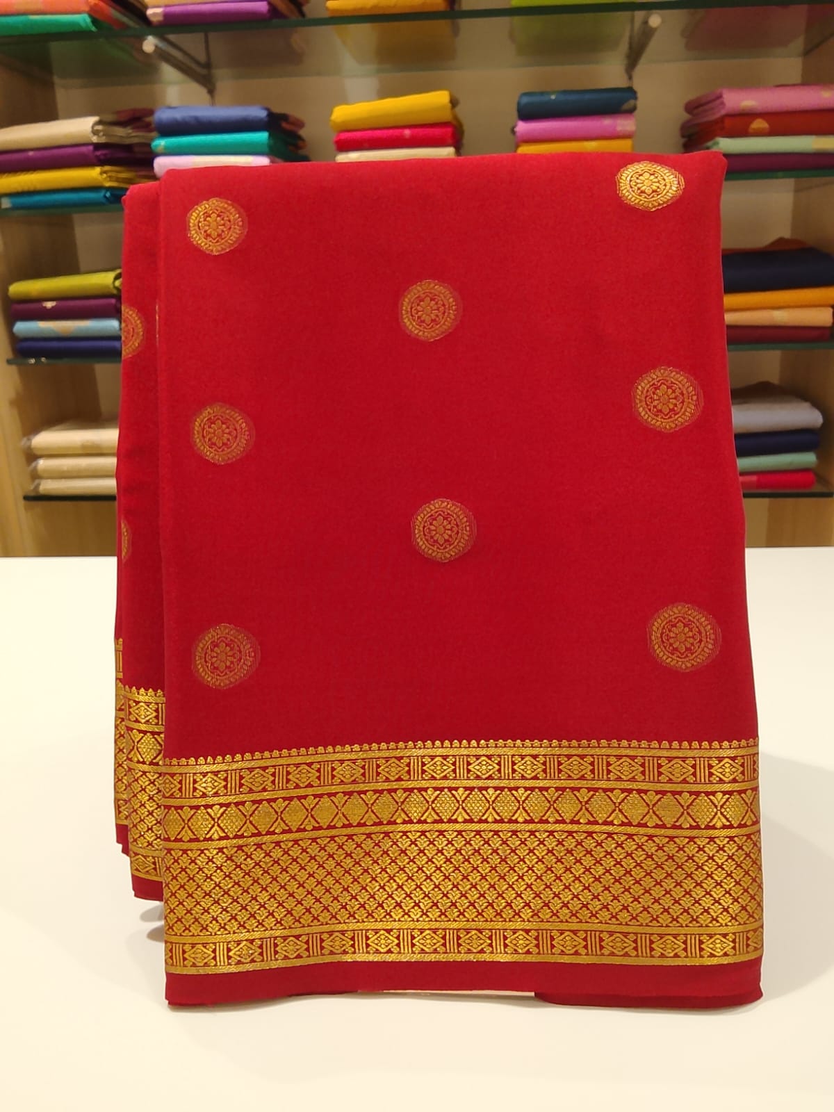 Pure Mysore Silk Saree.