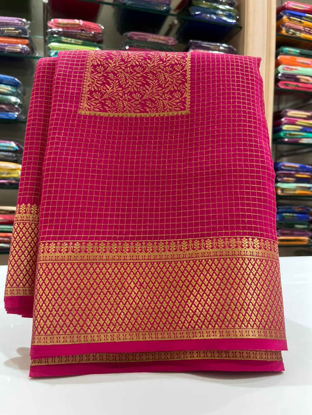 Pure Mysore Silk Saree.