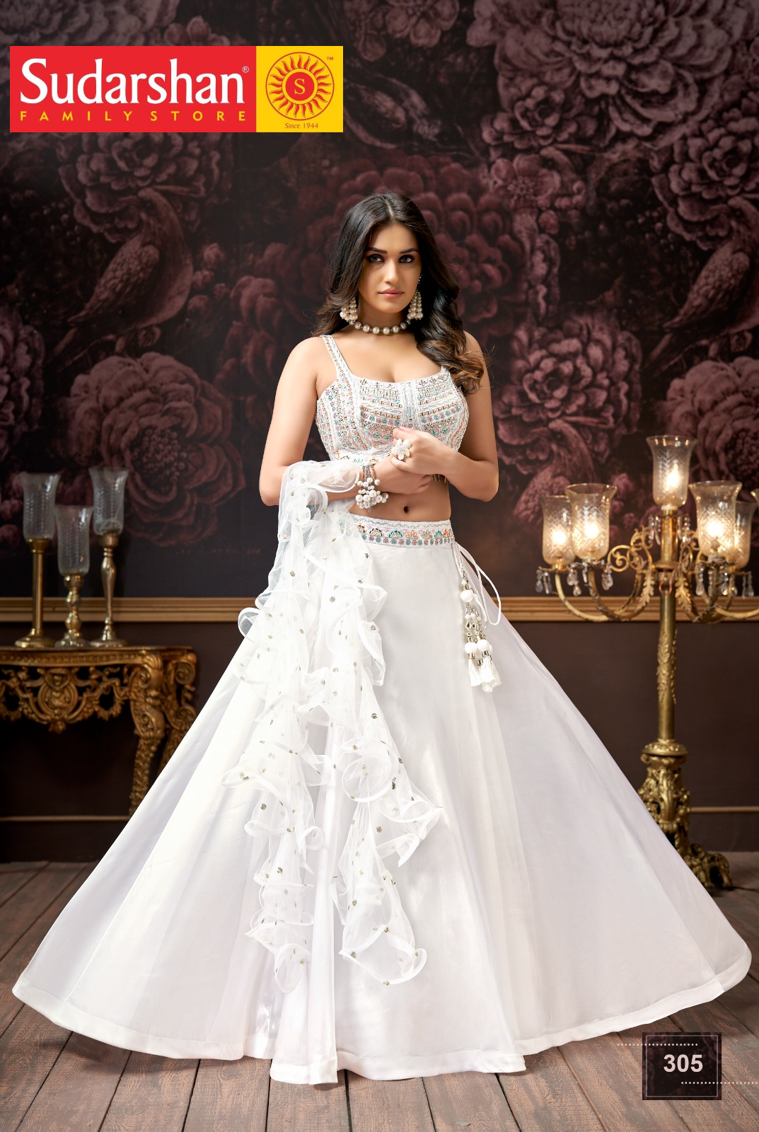 ReadyMade Lehenga Choli ( Crop Top )