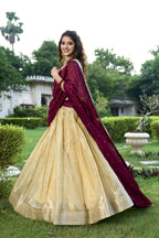 Latest Semi Stitched Banarasi Lehenga Choli