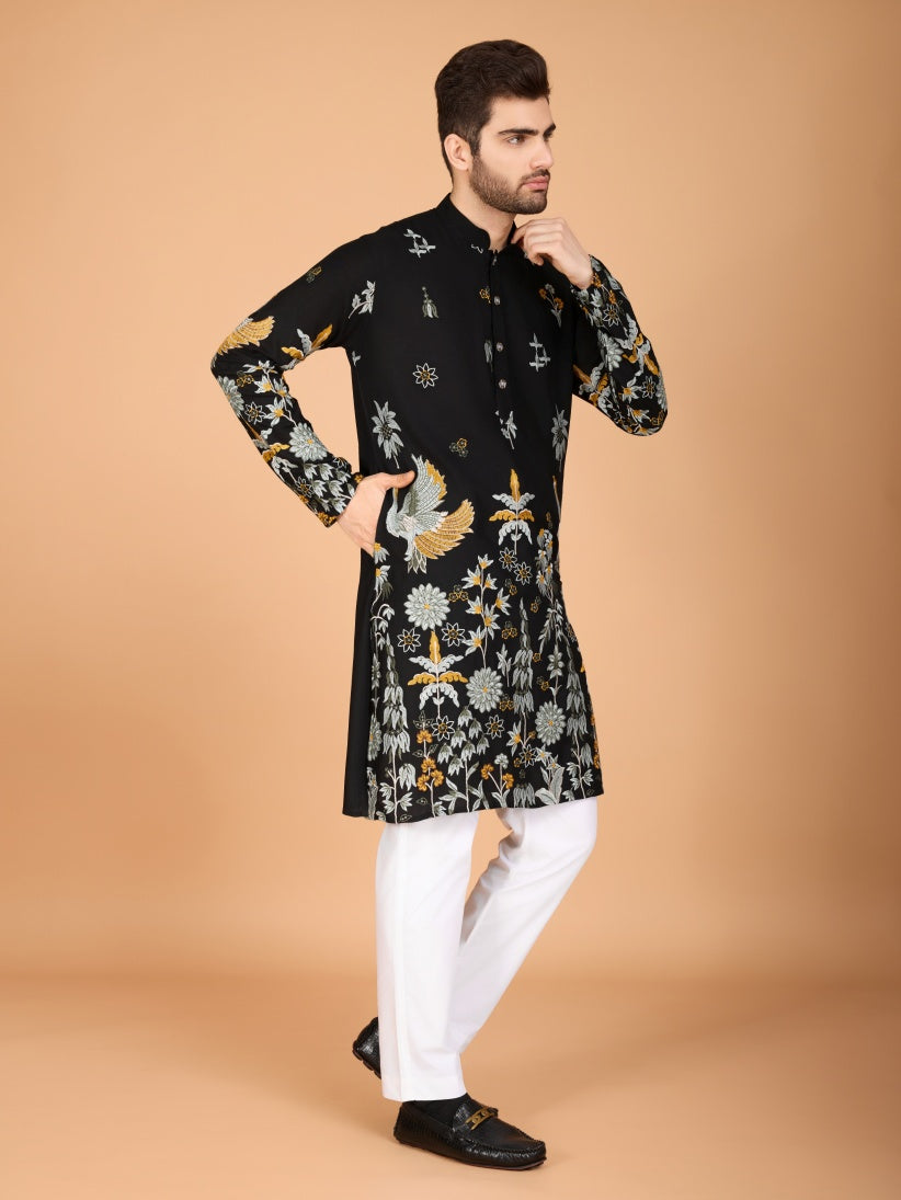 Traditional Semi Stitched Kurta Pyjama Suits.