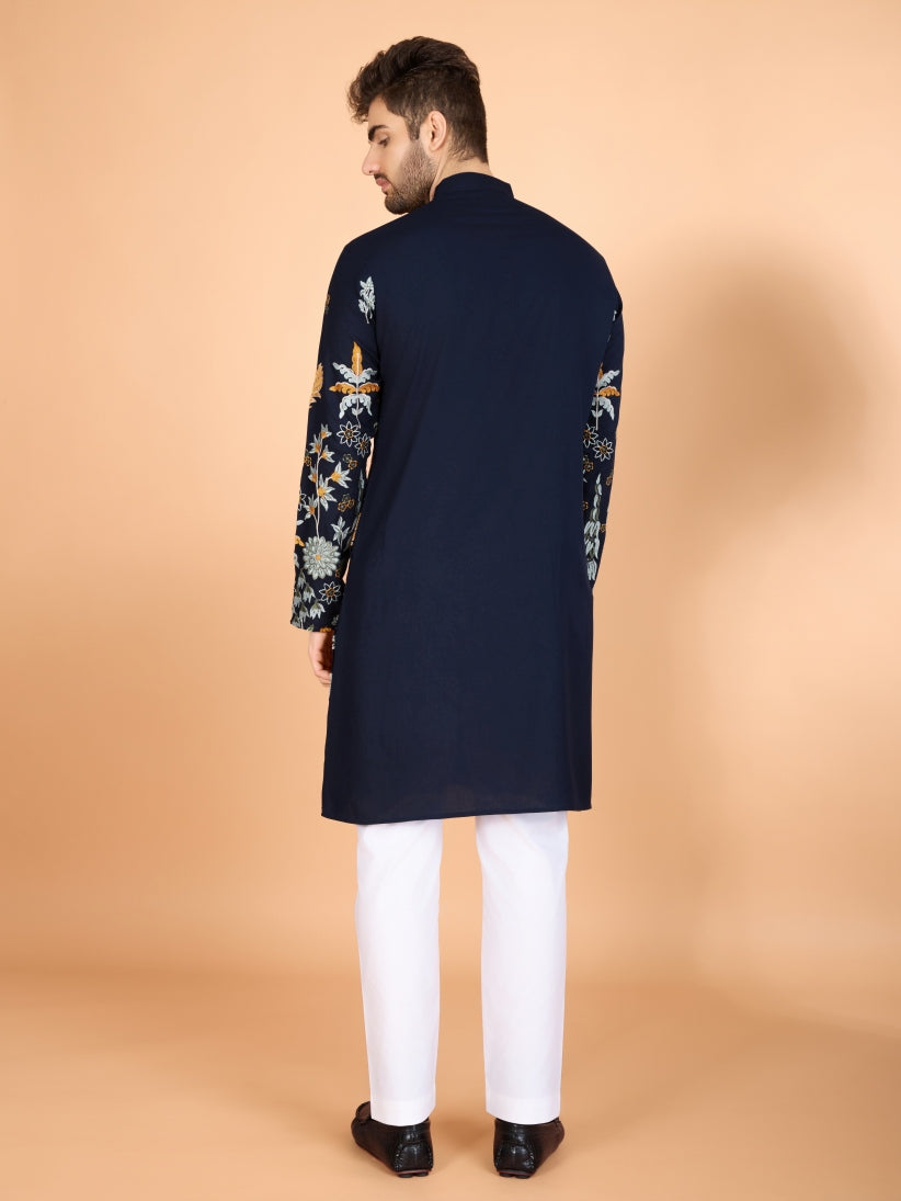 Traditional Semi Stitched Kurta Pyjama Suits.