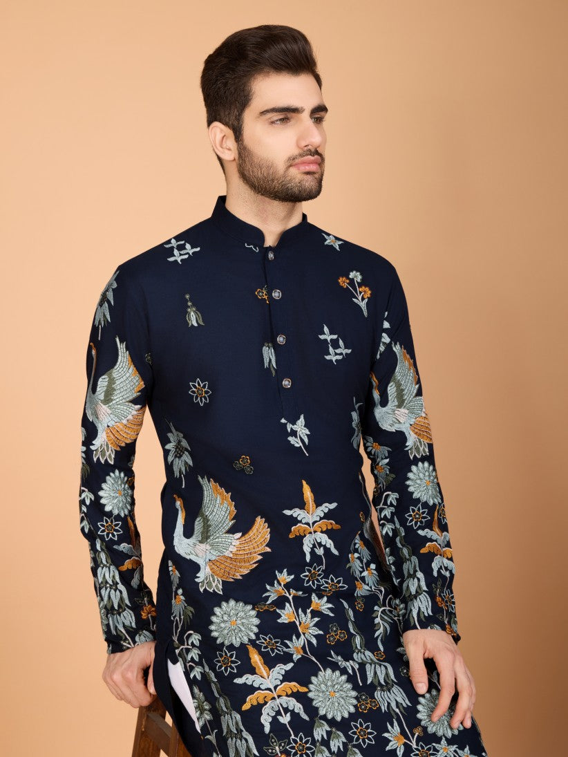 Traditional Semi Stitched Kurta Pyjama Suits.