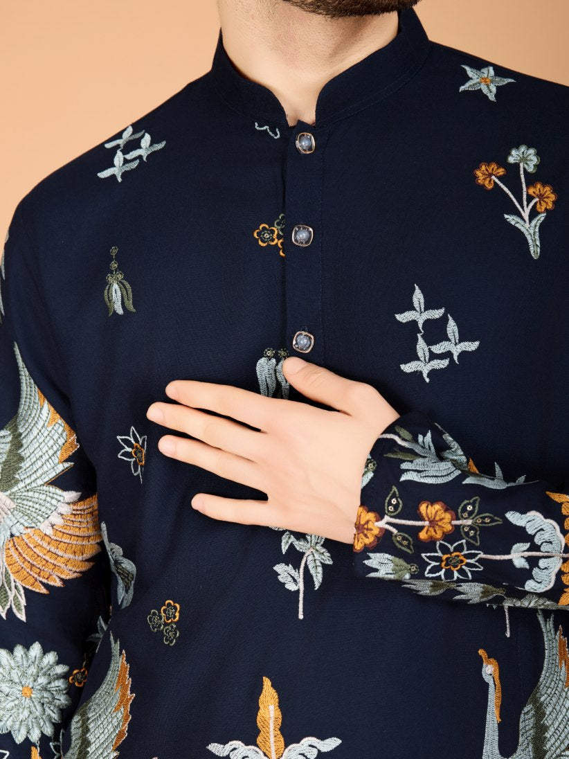 Traditional Semi Stitched Kurta Pyjama Suits.