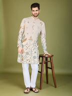 Traditional Semi Stitched Kurta Pyjama Suits.