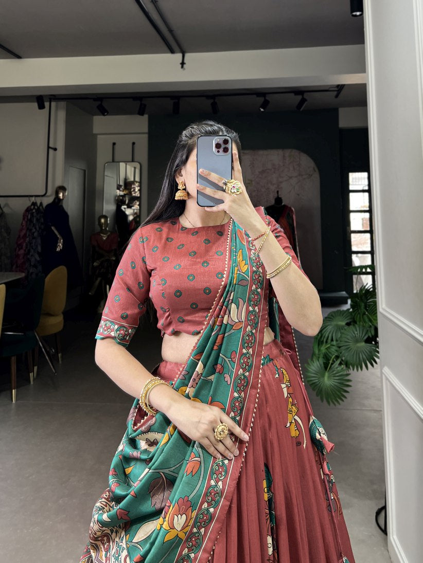 Latest Semi Stitched Lehenga Choli With Dupatta.