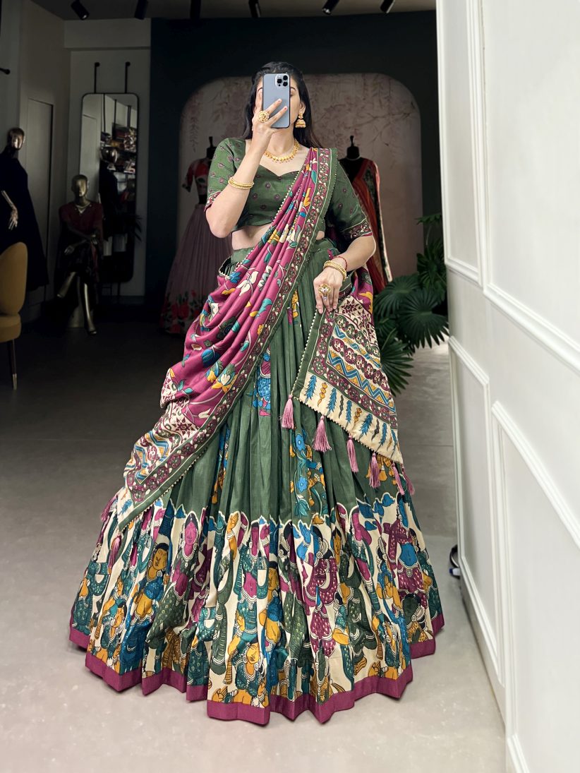 Latest Semi Stitched Lehenga Choli With Dupatta.