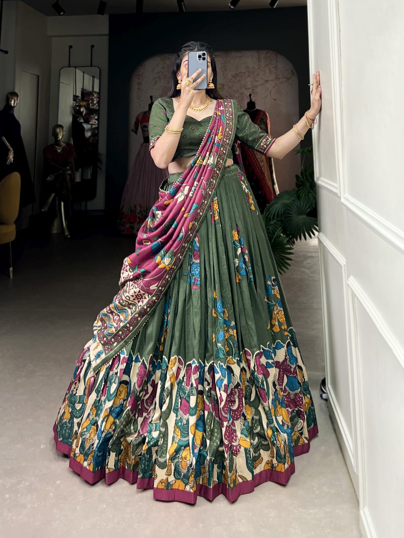 Latest Semi Stitched Lehenga Choli With Dupatta.
