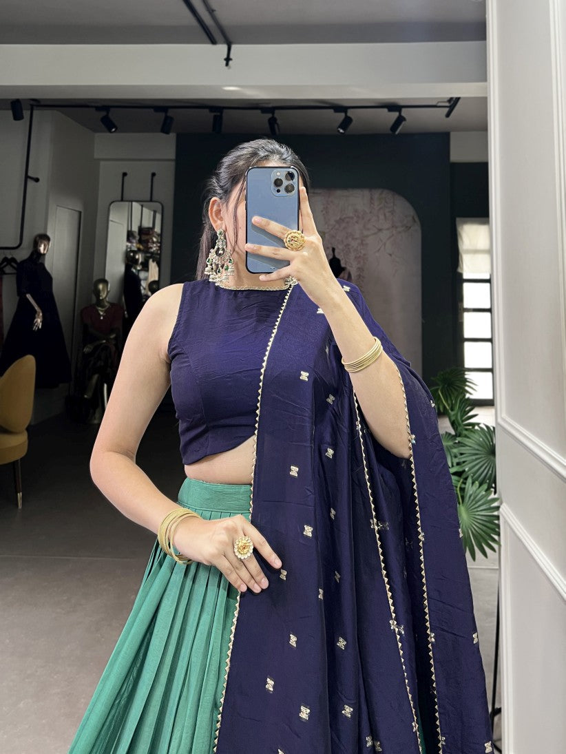 Latest Semi Stitched Lehenga Choli With Dupatta.