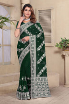 Catalog Designer Georgette Silk Saree