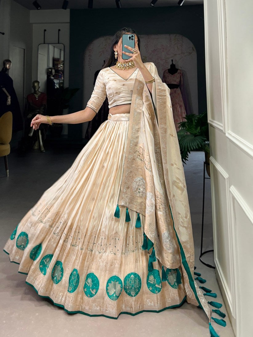Latest Semi Stitched Lehenga Choli With Dupatta.