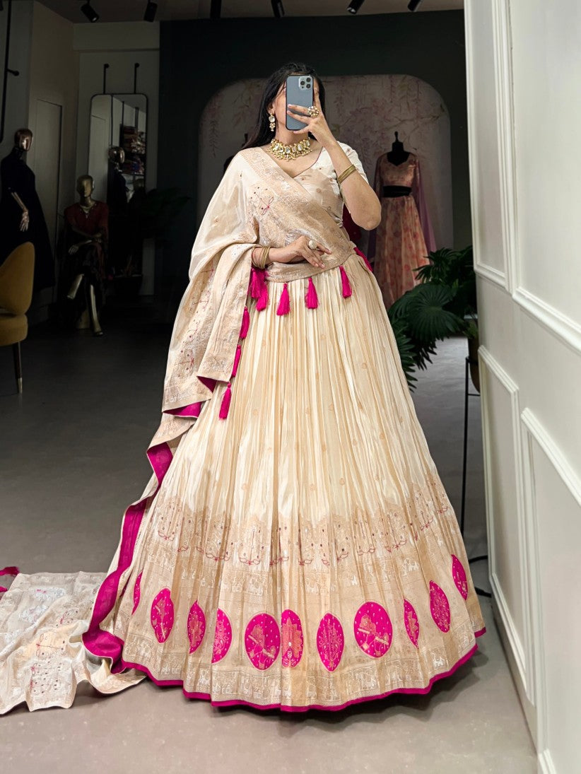 Latest Semi Stitched Lehenga Choli With Dupatta.