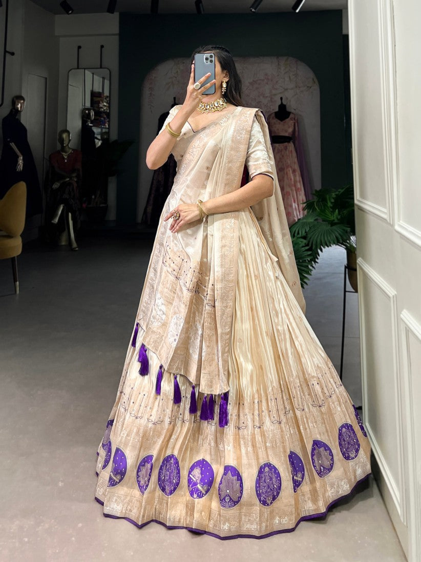 Latest Semi Stitched Lehenga Choli With Dupatta.