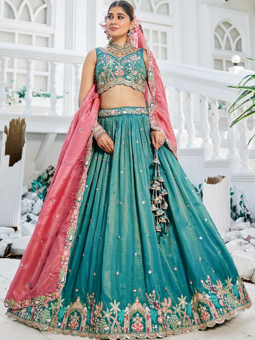 Latest Semi Stitched Lehenga Choli With Dupatta.