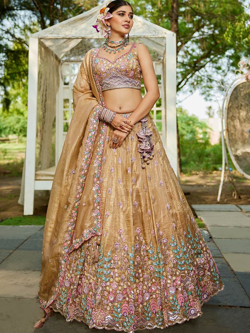 Latest Semi Stitched Lehenga Choli With Dupatta.
