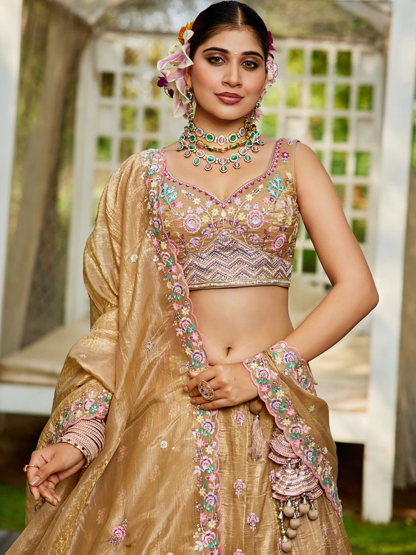 Latest Semi Stitched Lehenga Choli With Dupatta.