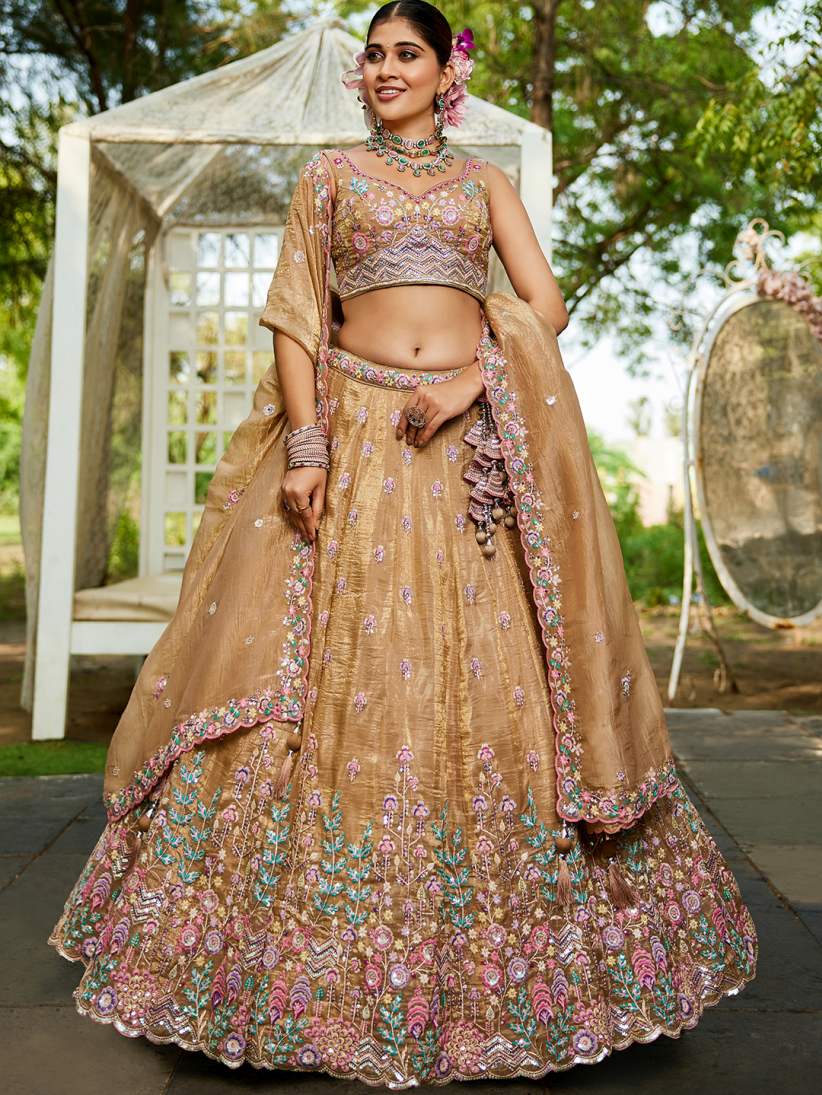 Latest Semi Stitched Lehenga Choli With Dupatta.