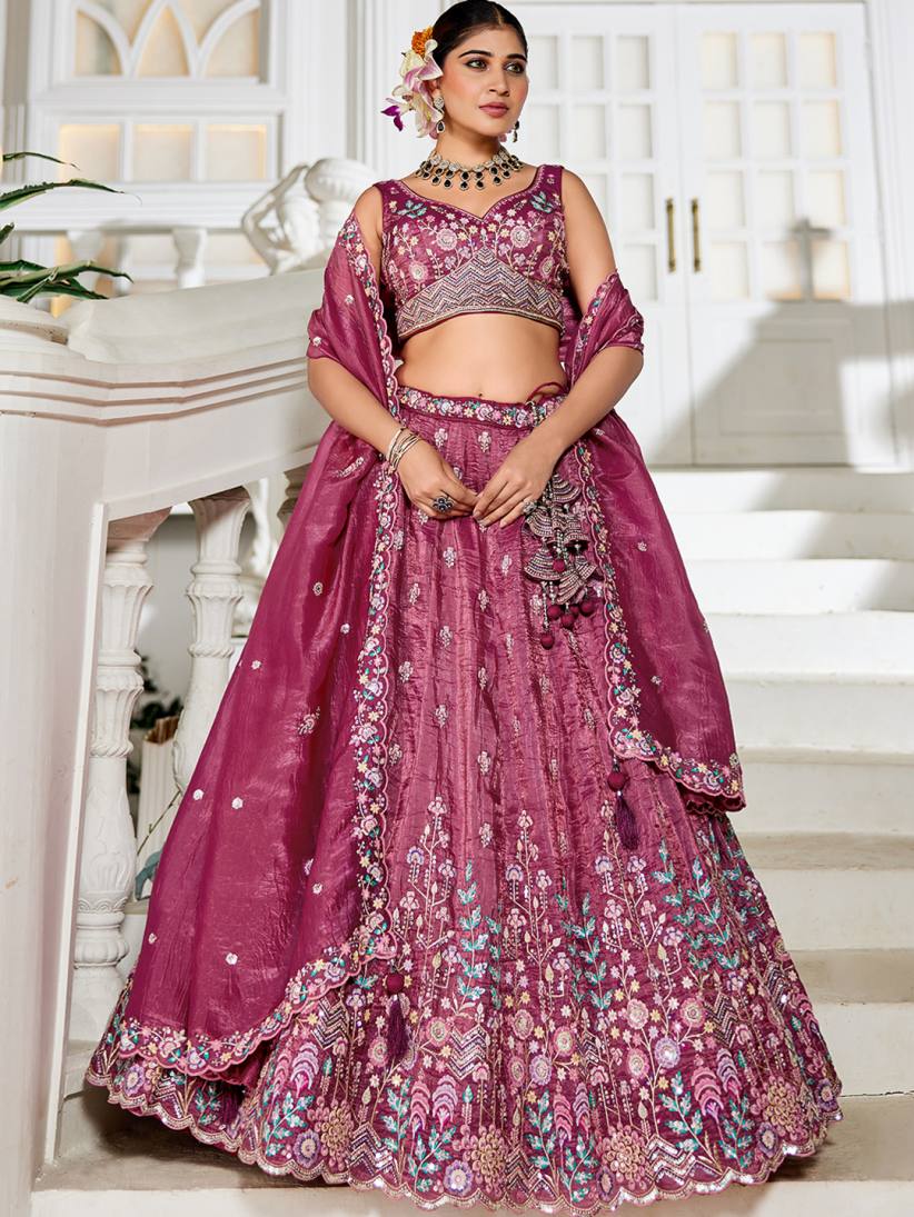 Latest Semi Stitched Lehenga Choli With Dupatta.