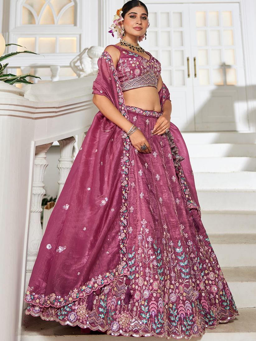 Latest Semi Stitched Lehenga Choli With Dupatta.