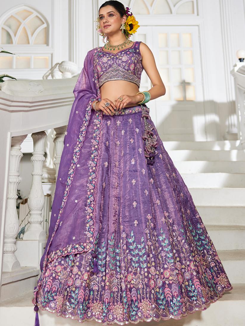 Latest Semi Stitched Lehenga Choli With Dupatta.