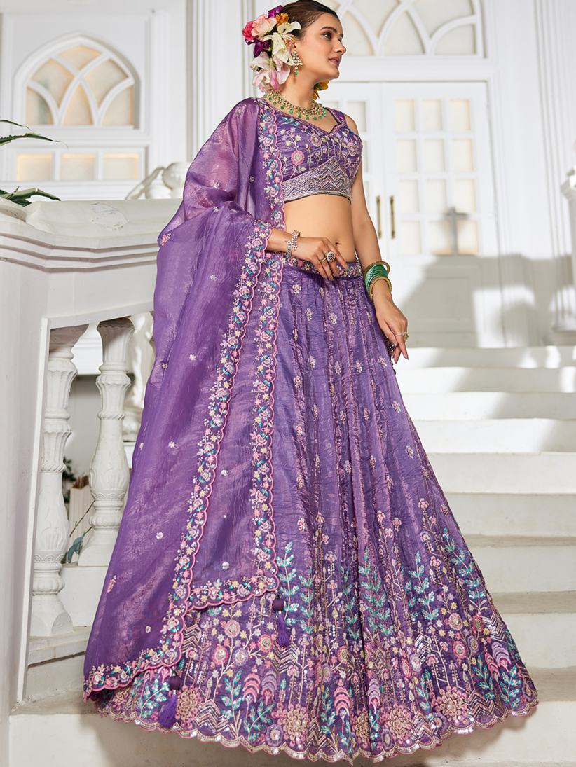 Latest Semi Stitched Lehenga Choli With Dupatta.