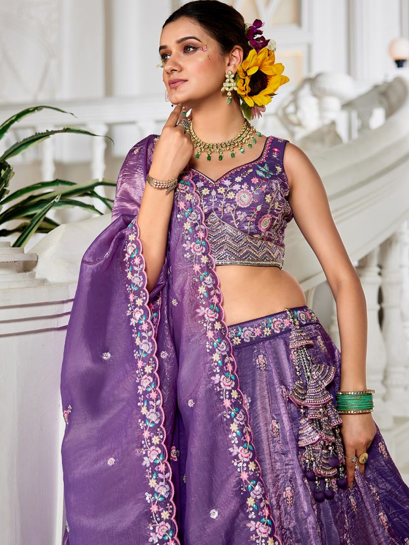 Latest Semi Stitched Lehenga Choli With Dupatta.
