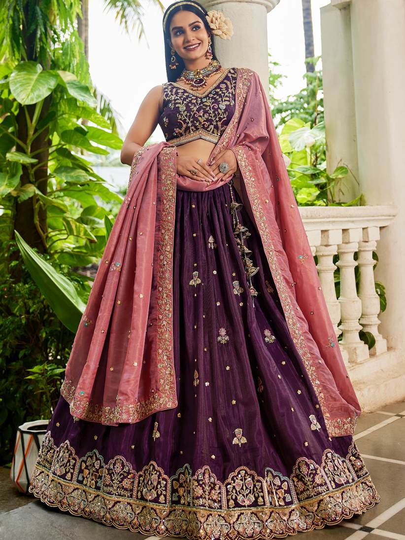 Latest Semi Stitched Lehenga Choli With Dupatta.