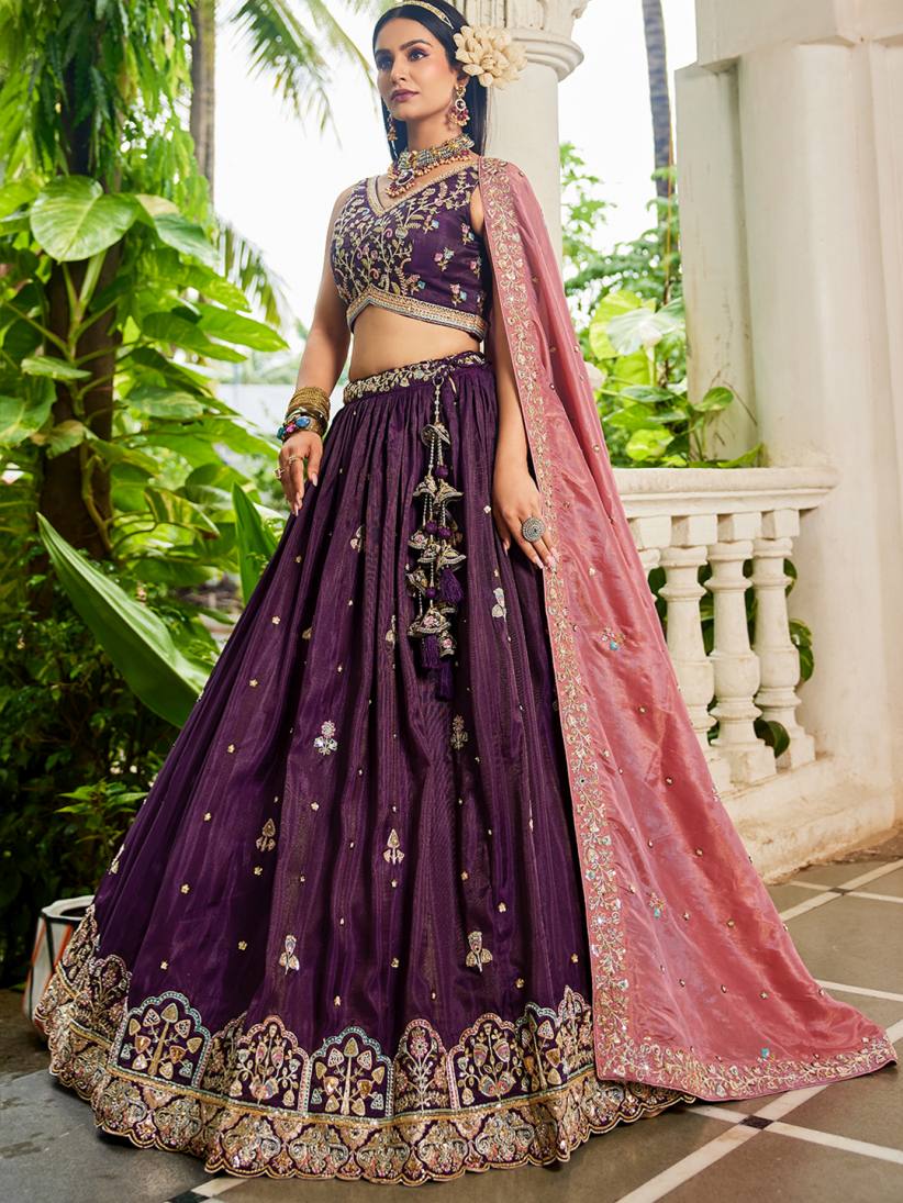 Latest Semi Stitched Lehenga Choli With Dupatta.