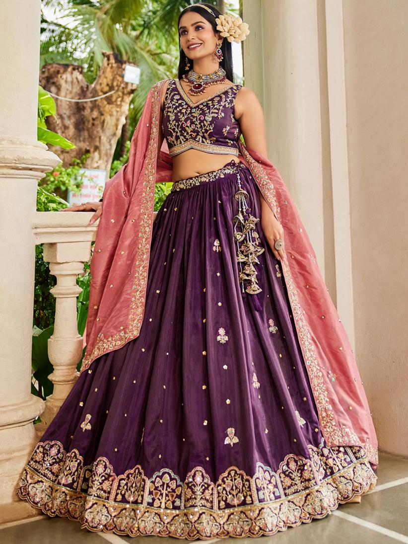Latest Semi Stitched Lehenga Choli With Dupatta.