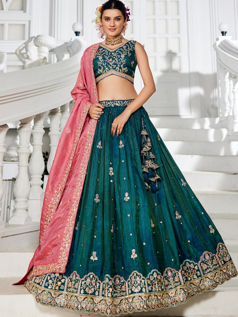 Latest Semi Stitched Lehenga Choli With Dupatta.