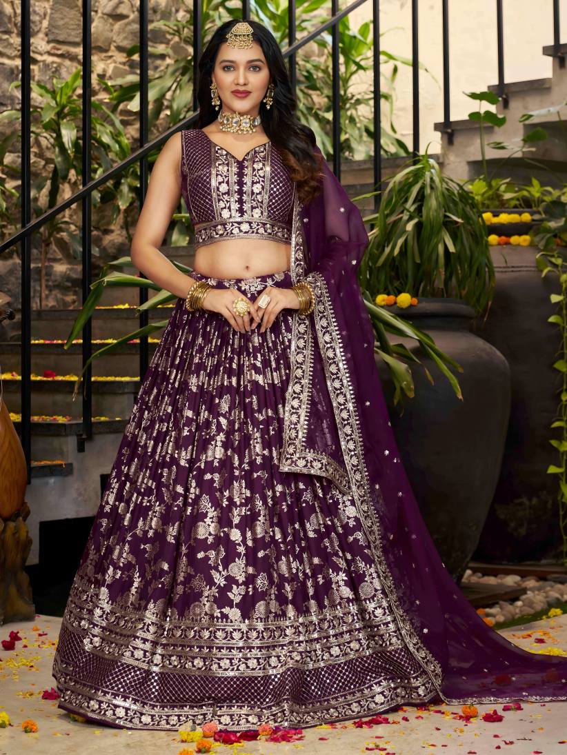 Latest Semi Stitched Lehenga Choli With Dupatta.
