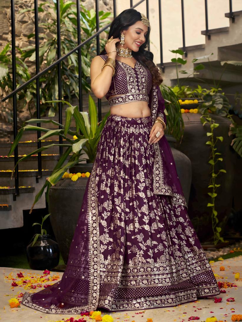 Latest Semi Stitched Lehenga Choli With Dupatta.