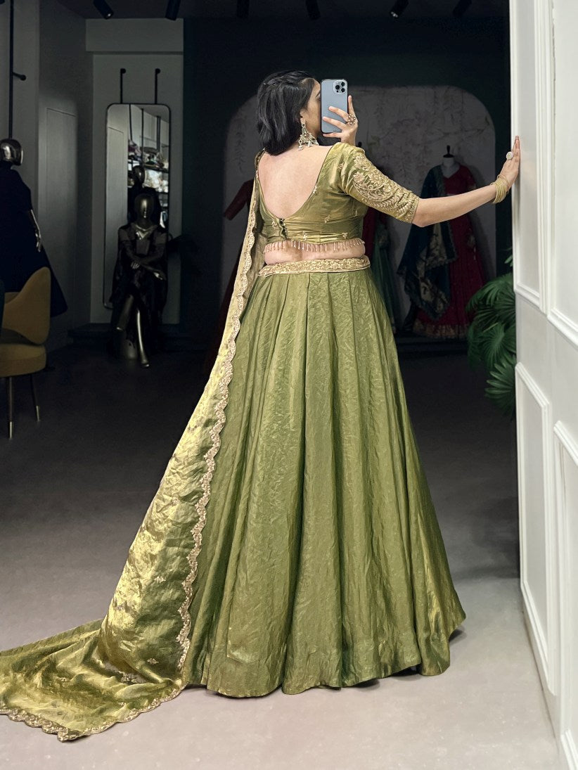 Latest Semi Stitched Lehenga Choli With Dupatta.