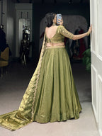 Latest Semi Stitched Lehenga Choli With Dupatta.