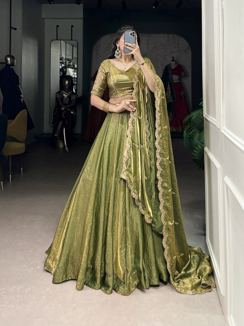 Latest Semi Stitched Lehenga Choli With Dupatta.