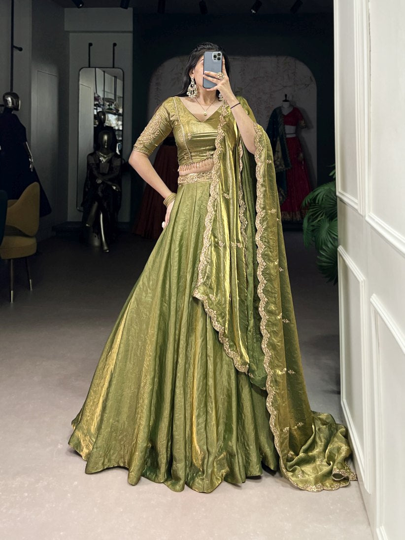 Latest Semi Stitched Lehenga Choli With Dupatta.