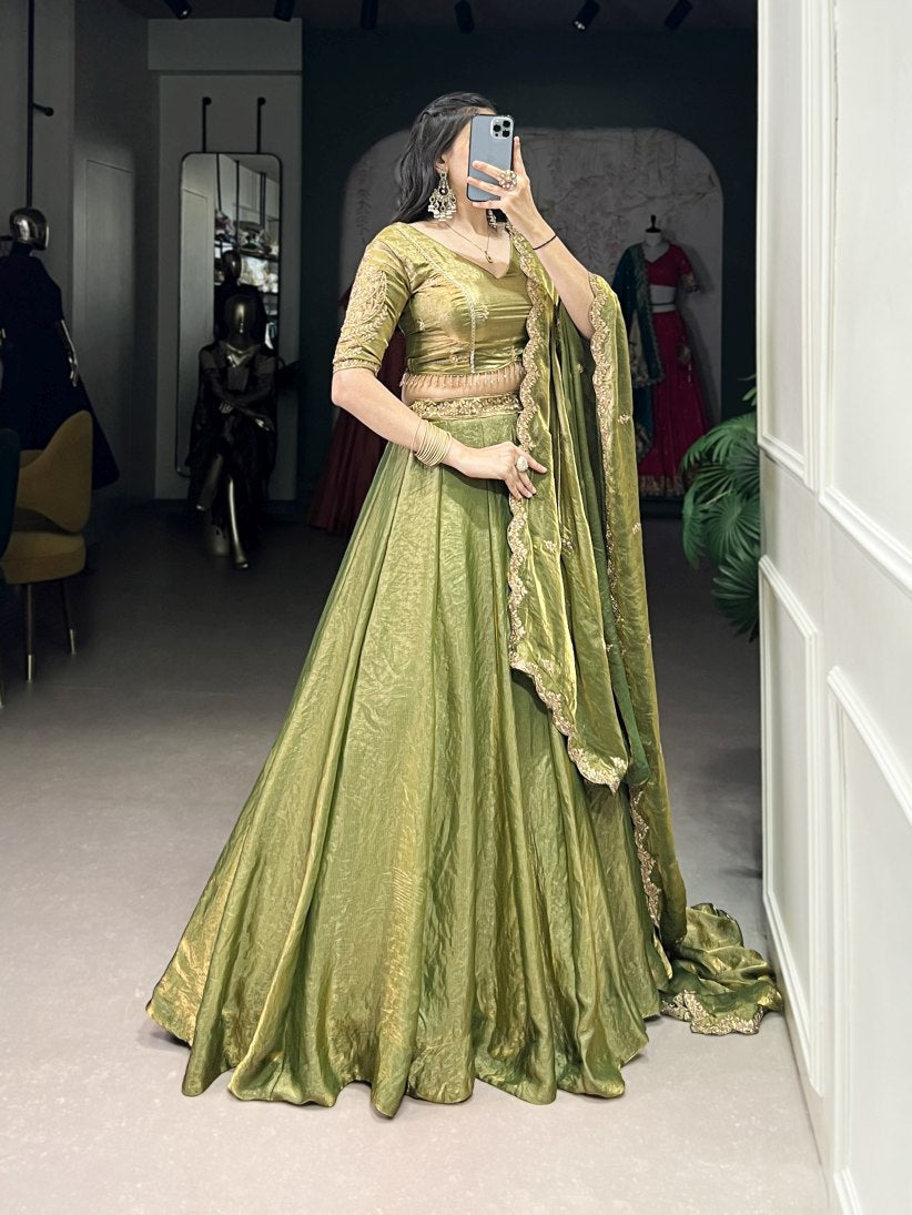 Latest Semi Stitched Lehenga Choli With Dupatta.