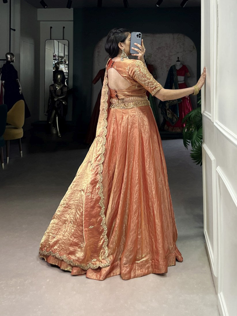 Latest Semi Stitched Lehenga Choli With Dupatta.