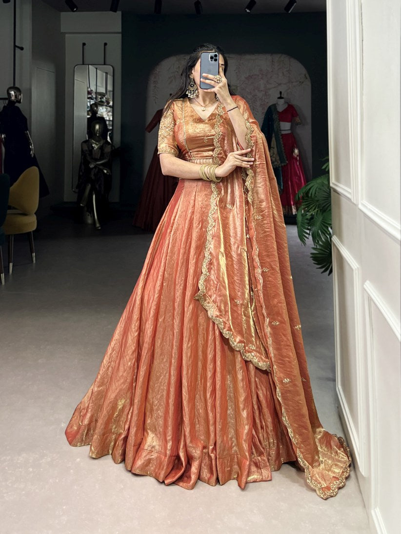 Latest Semi Stitched Lehenga Choli With Dupatta.