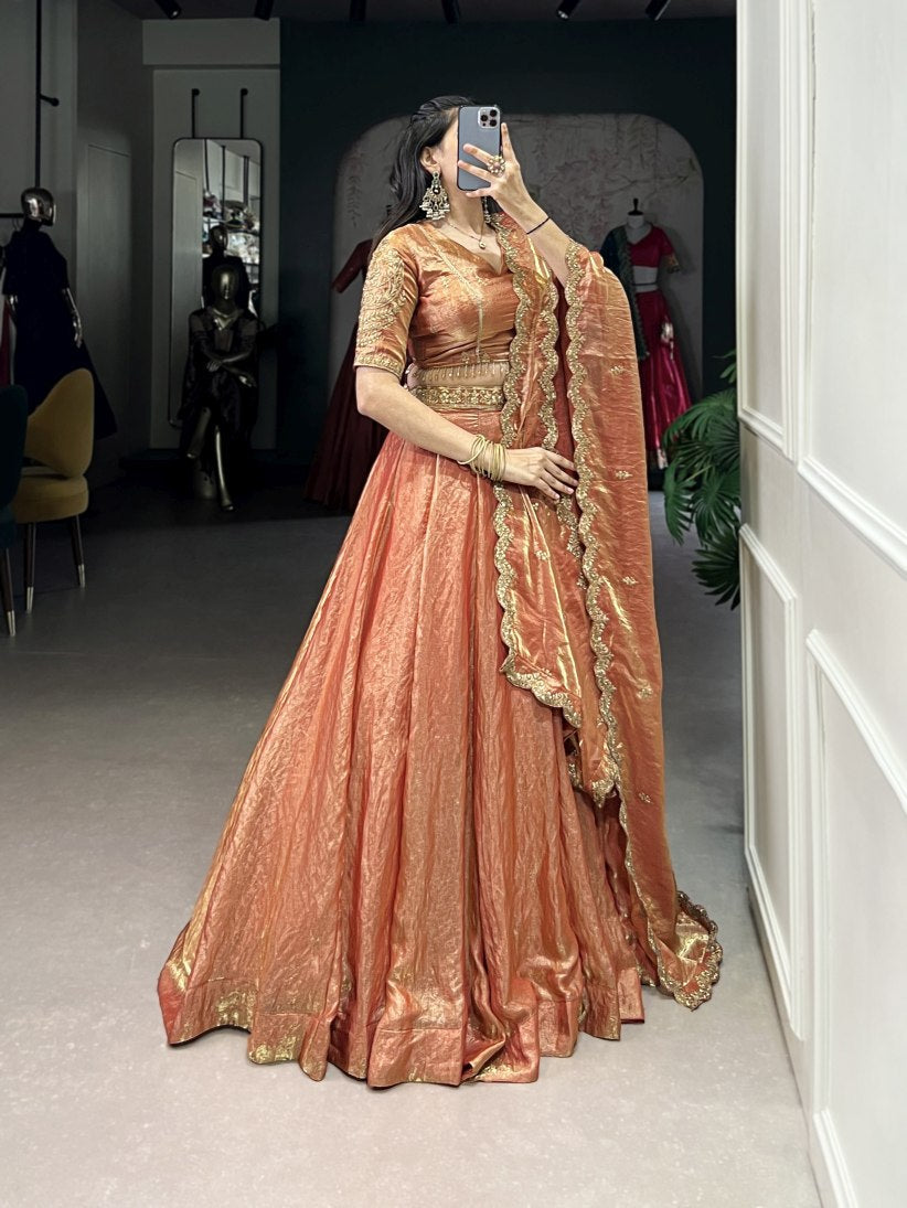 Latest Semi Stitched Lehenga Choli With Dupatta.