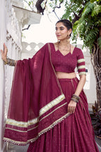 Latest Semi Stitched Lehenga Choli With Dupatta.