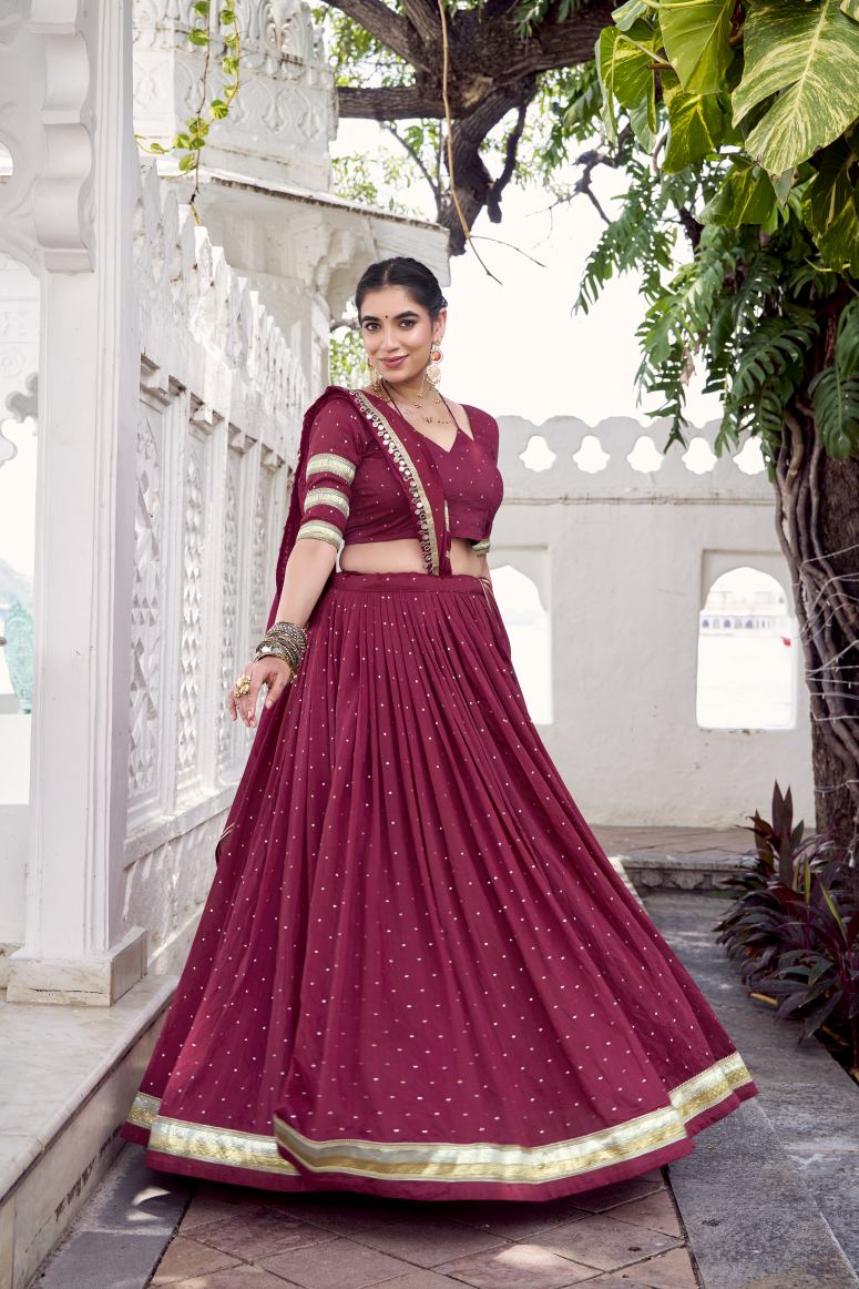 Latest Semi Stitched Lehenga Choli With Dupatta.