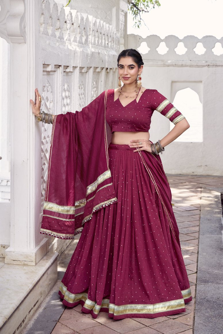 Latest Semi Stitched Lehenga Choli With Dupatta.