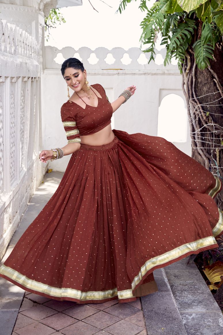 Latest Semi Stitched Lehenga Choli With Dupatta.