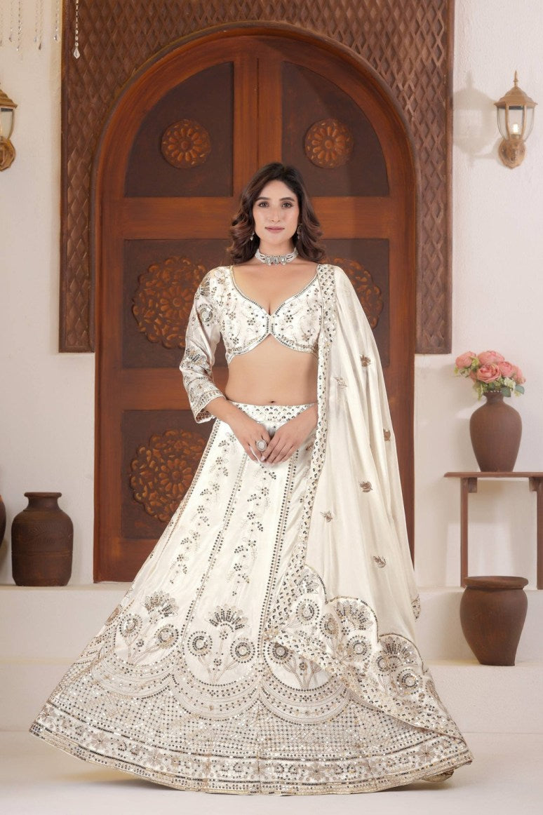 Latest Semi Stitched Lehenga Choli With Dupatta.