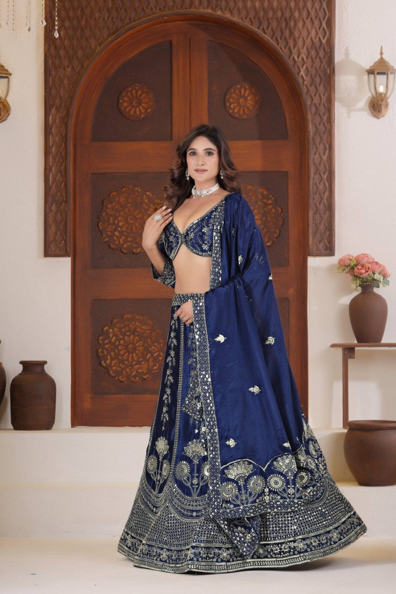 Latest Semi Stitched Lehenga Choli With Dupatta.