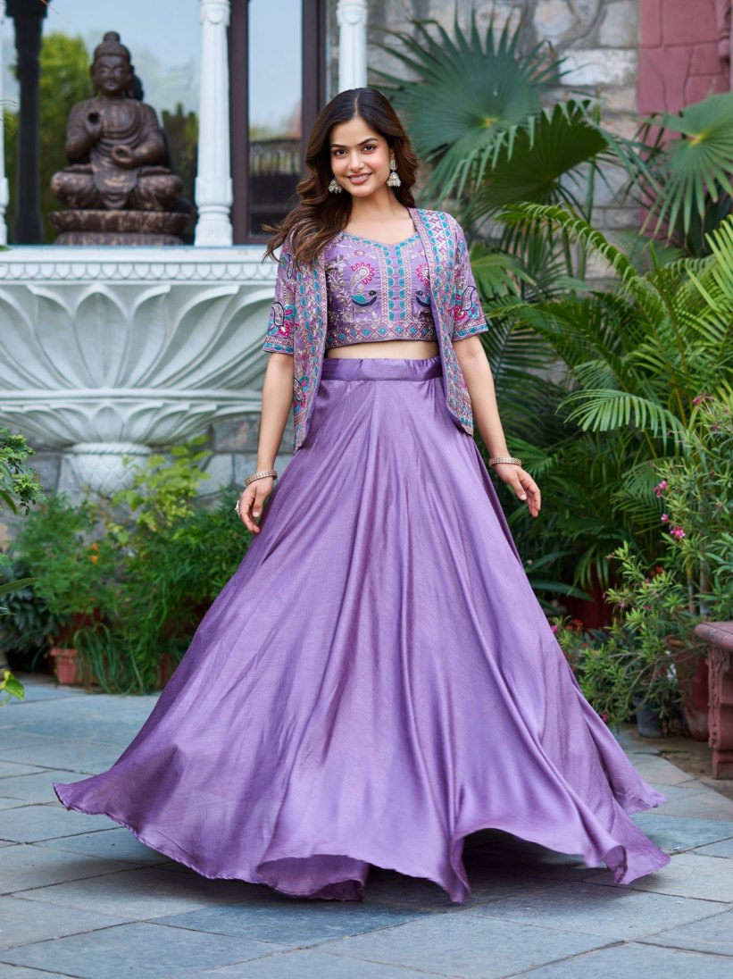 Latest Semi Stitched Lehenga Choli With Dupatta.